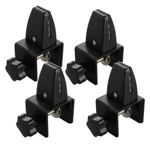 4Pcs Sneeze Guard Clamp Bracket Office Desk Partition Support Bracket AluminumN3