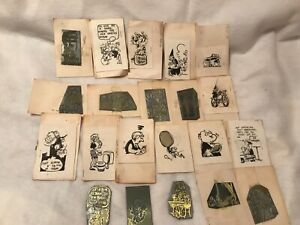 RARE  21 Assorted. Printer Character SAYING WITH PICTURES -CARTOON TYPE- FOR??
