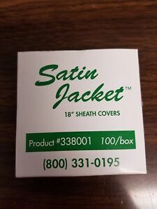 Satin Jacket 18&#034; Sheath Covers 100 Count Artificial Insemination