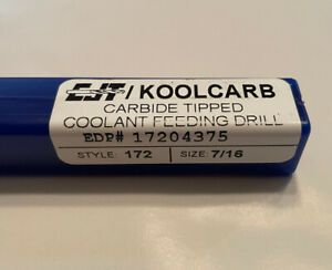 CJT KOOLCARB 17204375 Extra Long Drill,7/16&#034;,Carbide Tip