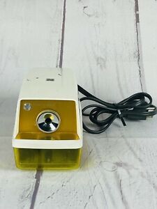 Vintage 1970s Yellow Panasonic Point-O-Matic Electric Pencil Sharpener KP-33N