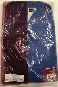 Ansell Microchem AlphaTec 1500 Plus FR Serged Collared Coverall Blue Size 2XL
