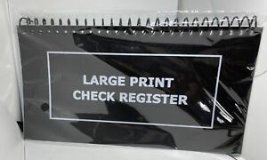 Large Print Check Register - 10&#034; x 5.5&#034;  - Easy to Read Checkbook Ledger (3)