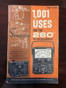 Simpson VOM - 1001 USES for Model 260 Volt Ohm Meter - Book