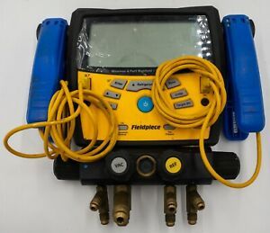 Fieldpiece SMAN460 HVAC 4 Port Digital Manifold With Clamps