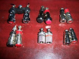 lot of 6 pairs of speaker connectors terminals binding posts (steel)