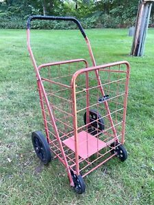 Easy Wheels Collapsible Folding Steel JUMBO SHOPPING CART / BASKET (QUALITY!)