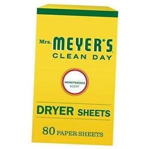 Dryer Sheets, Fabric Softener, Reduces Static, Cruelty Free Honeysuckle