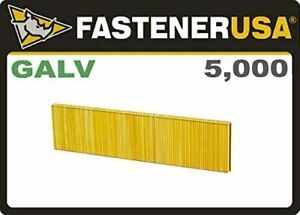 1-1/8&#034; Leg x 1/4&#034; Crown 18GA Galvanized L14 Staples 5M Box Brand: FastenerUSA