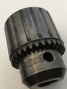 VTG&gt;&gt;JACOBS CHUCK 2-B Cap 0-3/8&#034; Thread 3/8&#034;24NF  HARTFORD CONN. MADE IN USA