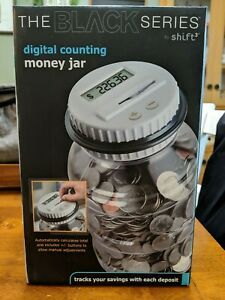 Bank digital Counting Money Jar -The Black Series- US Coins Accepted (NEW)