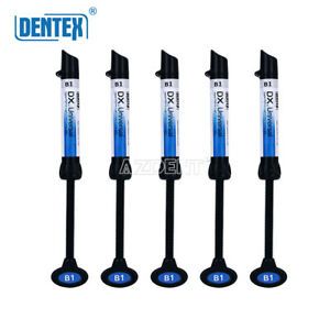 5X DENTEX Dental Light Cure Universal Composite Resin Syringe B1 Shade 4g/pc