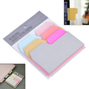 6 Colors Cute Notebook Note Index Paper Card Sticker Note Memo for School WM