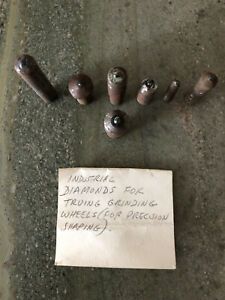 VINTAGE SET Industrial Single Point Truing Dressing Diamond Wheels Precision
