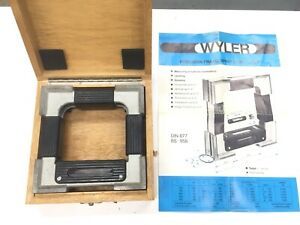 EXCELLENT!  Swiss 6&#034; Wyler Precision Frame Level 0.0005&#034; per 10&#034; Fowler Tesa A58