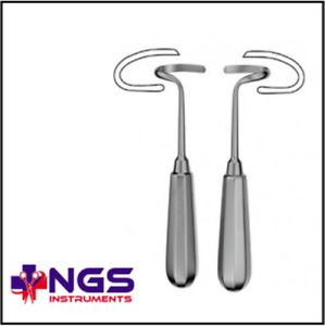 2 Pcs Stainless Steel Doyen Rib Raspatory, For Cardiac Child &amp; Adult 18 CM – 7”