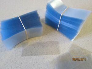 Clear PVC Heat Shrink Wrap Bands, Set of 100 units - SALE!