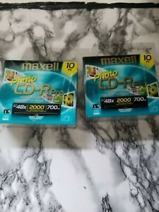 MAXELL Photo CD-R Pro, 48x, 2000 Digital Images, 700MB - 10pack 2 packs 20 discs