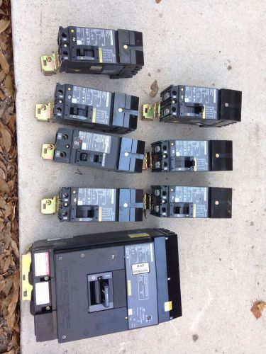Square d breakers lot of 8 for sale