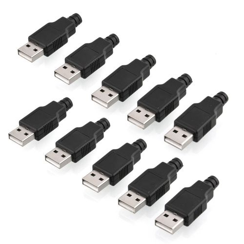 New 10pcs type male usb original 4 pin connector plastic cover for phones for sale