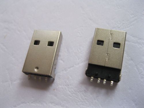 500 pcs usb 4 pin male connector for pc use am smt for sale