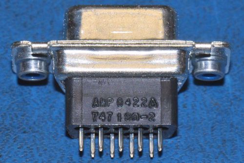 4-pcs connector d-sub recpt straight 9pos pcb au amp inc 747190-2 7471902 for sale