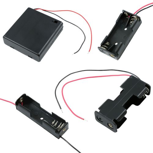 AA/AAA/9V/PP3 Battery Holder/Connector Enclosed or Open with Switch