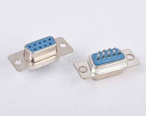 1pcs rs232 serial 9 pin female plug connector db9 for sale