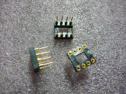 Samtec ica-308-zagg 8-pos dip socket 2.54mm solder st thru-hole ***new***  3/pkg for sale