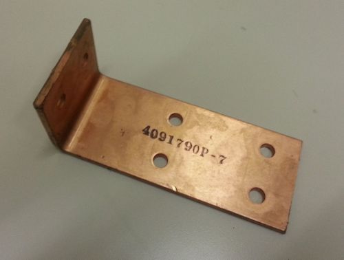 7.25&#034; x 3&#034; x .25&#034; x (3&#034; leg) copper bus bar / fast shipping / trusted seller for sale