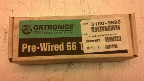 Ortronics  or-8050m66m150 single connector block 66m150 25p/m pre-wired 66 type for sale