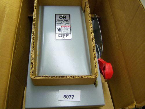 (5077) siemens disconnect switch hf361 30 amp 6060 vac 3pole for sale