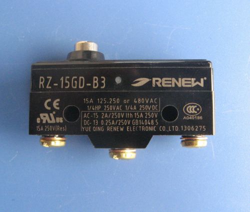 RENEW Z-15GD-B Short Push Plunger Normally Open/Close Basic Limit Switch