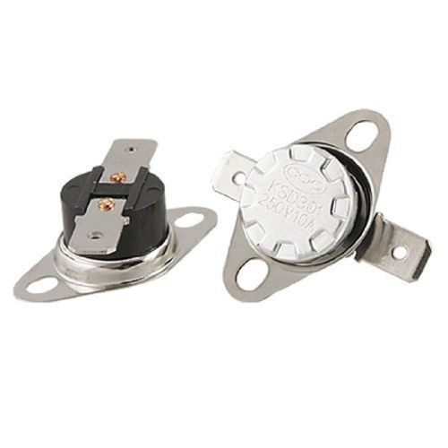 2 x black temperature control switch thermostat 125c celsius n.c. ksd301 gift for sale