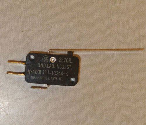 Omron hinge lever limit switch, 10 amp 250 v ac type v-100l111-1c244-k for sale