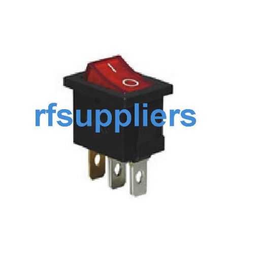 50pcs Rocker Switch, with light, copper PIN, 250VAC/10A ,3PIN free shipping New