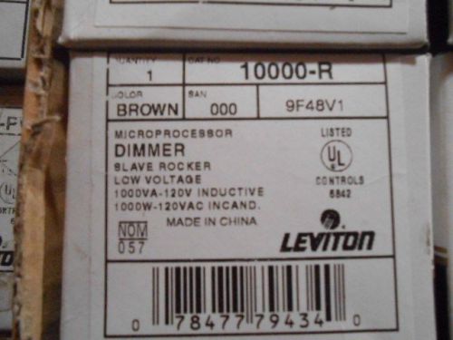 Leviton 10000-PI  Decora Microprocessor Remote Unit 600W-120VAC Incandescent