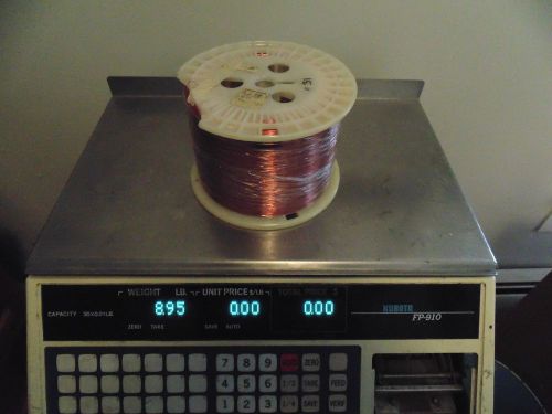 Magnet wire, enameled copper, 31 awg gauge 8.95 lbs for sale