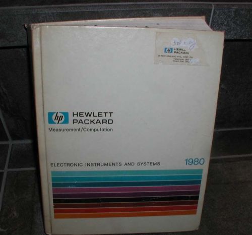 Hewlett Packard HP  1980  Test  &amp;  Measurement Catalog