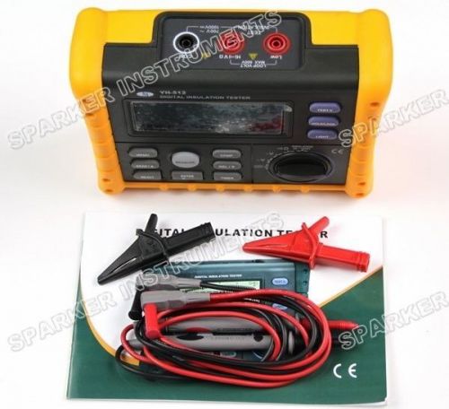 New Digital Insulation Earth Ground Resistance Tester Meter 0.01M? ~10.0G?