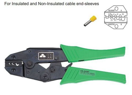 Insulated And Non-Insulated Ferrules Plier Crimper 1-6.0mm2 AWG 20-10