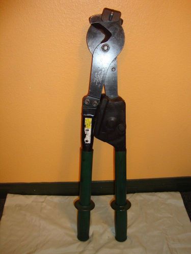 High performance greenlee 757 ratchet type cable cutter 30&#034; for sale