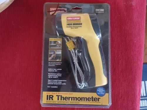 NEW CRAFTSMAN 1400 DEGREE INFRARED THERMOMETER 81998, -20 TO 1400 DEGREES