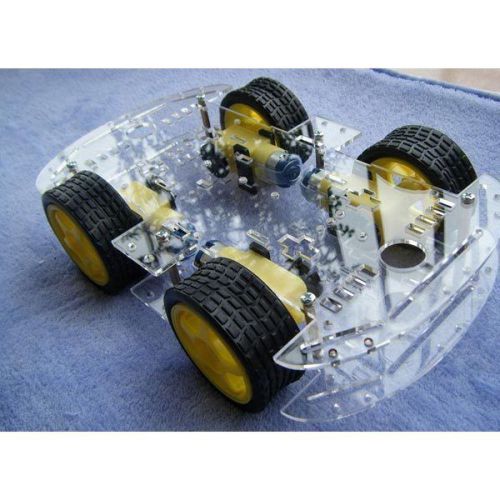 4WD Smart Robot Car Chassis Kits With Strong Magneto Speed Encoder For Arduino