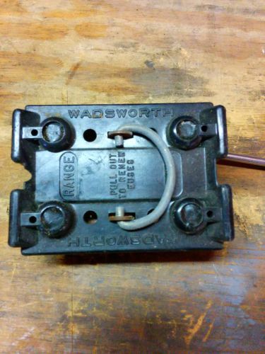 Wadsworth 60 Amp Main  Vintage Fuse Pull Out 2 pole ,lot 2.