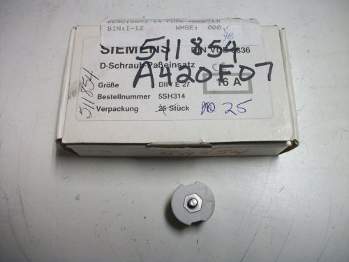 Siemens Fuse Adapter 5SH314 Box of 25