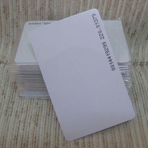 10 pcs 125khz rfid id card, proximity iso card, em4100 compatible cards, 0.8mm for sale