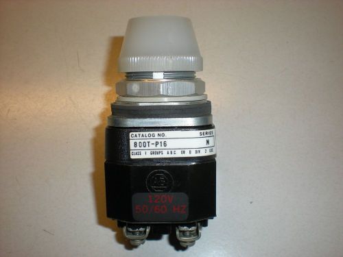 Allen Bradley Cat. No. 800T-P16 Panel Light - 120VAC - White Lens - Tests OK