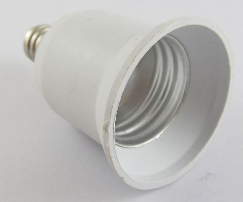 1pc E12 Male to E27 Female Socket Base LED Halogen CFL Light Bulb Lamp Adapter