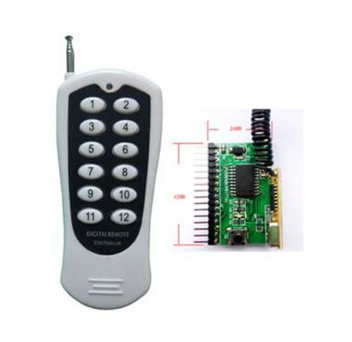 12ch wireless transceiver module and 12 button remote control with decoding for sale